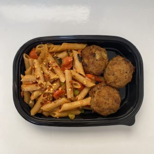 Tuna Patties & Tomato Pasta